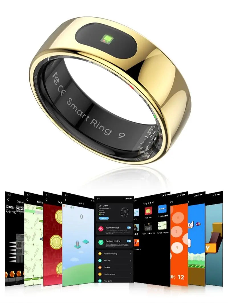 R08 Touch-Control Smart Ring with Wellness Tracking | Braviixx