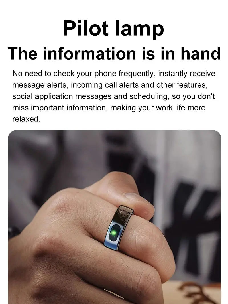 R08 Touch-Control Smart Ring with Wellness Tracking | Braviixx