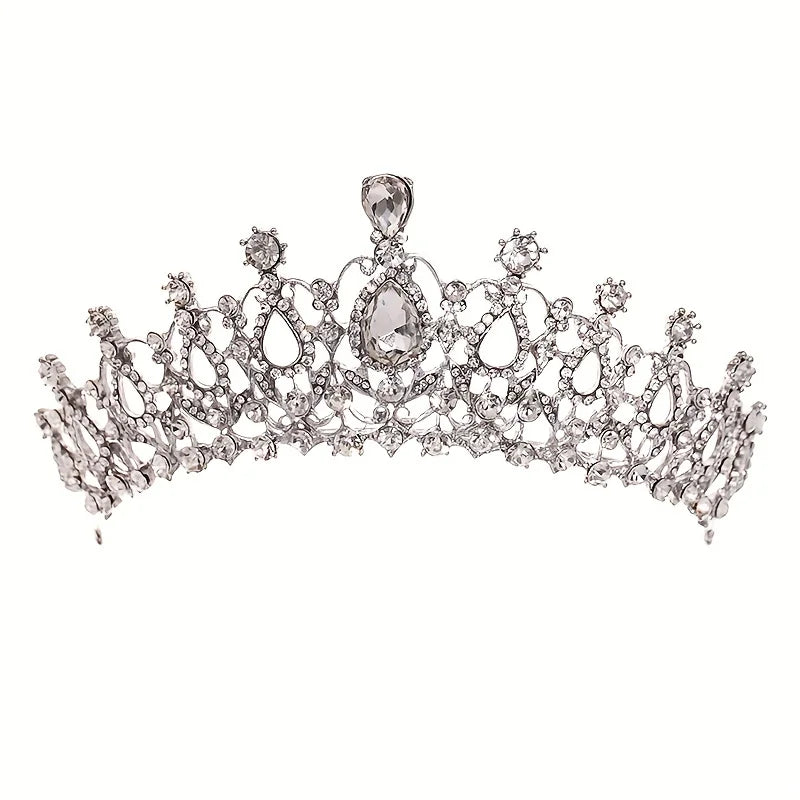 Bridal Crystal Jewellery Set | Tiara, Necklace & Drop Earrings | Braviixx