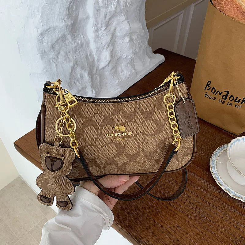 Women's PU Leather Square Shoulder Bag