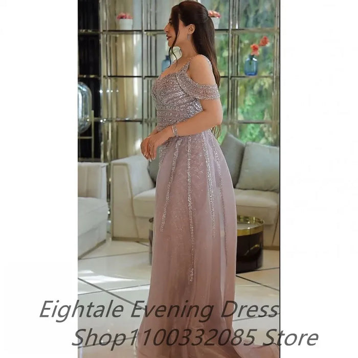 Off-Shoulder Sequin Mermaid Gown | Luxury Formal Prom & Wedding Party Evening Dress