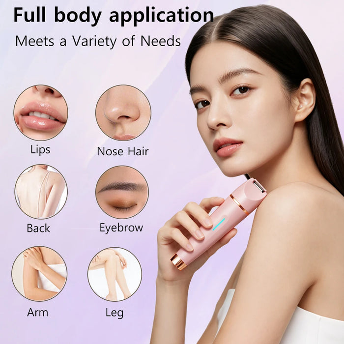 3-in-1 Women's Electric Shaver | Body, Face & Nose Trimmer | Braviixx