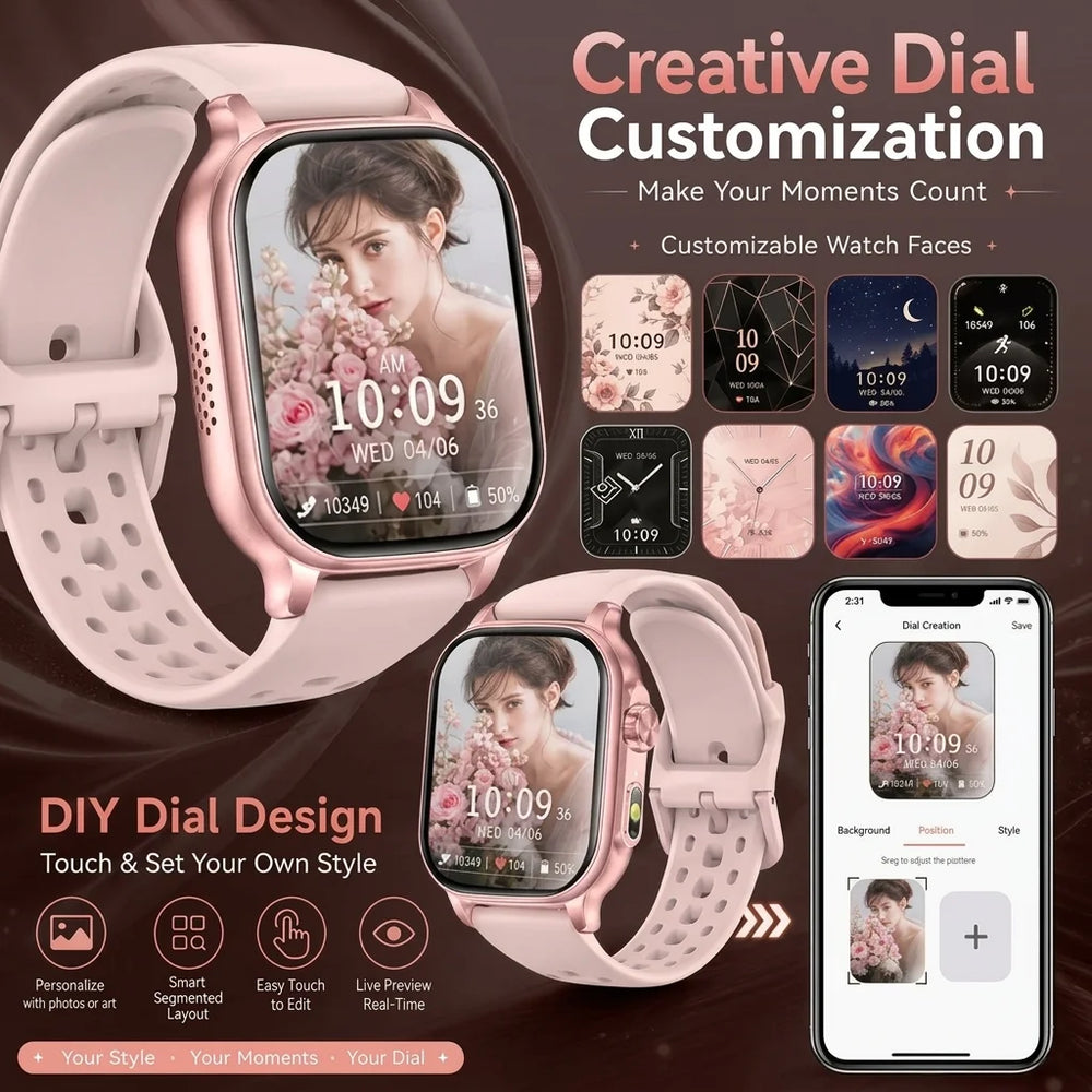 2.01-Inch Bluetooth Calling Smartwatch | Braviixx