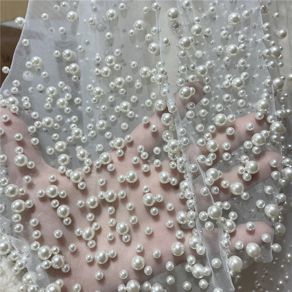Pearl-Detail Bridal Veil | Single Tier with Comb | Braviixx