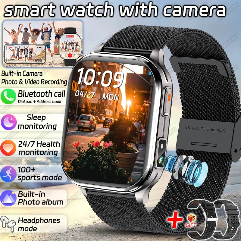 P60 Camera Smartwatch | Bluetooth Calls & LED Flashlight | Braviixx