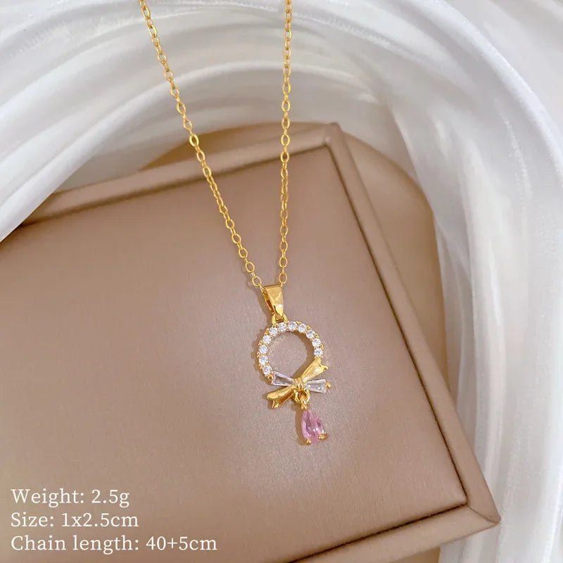 Geometric Zircon-Style Necklace & Set Options | Braviixx