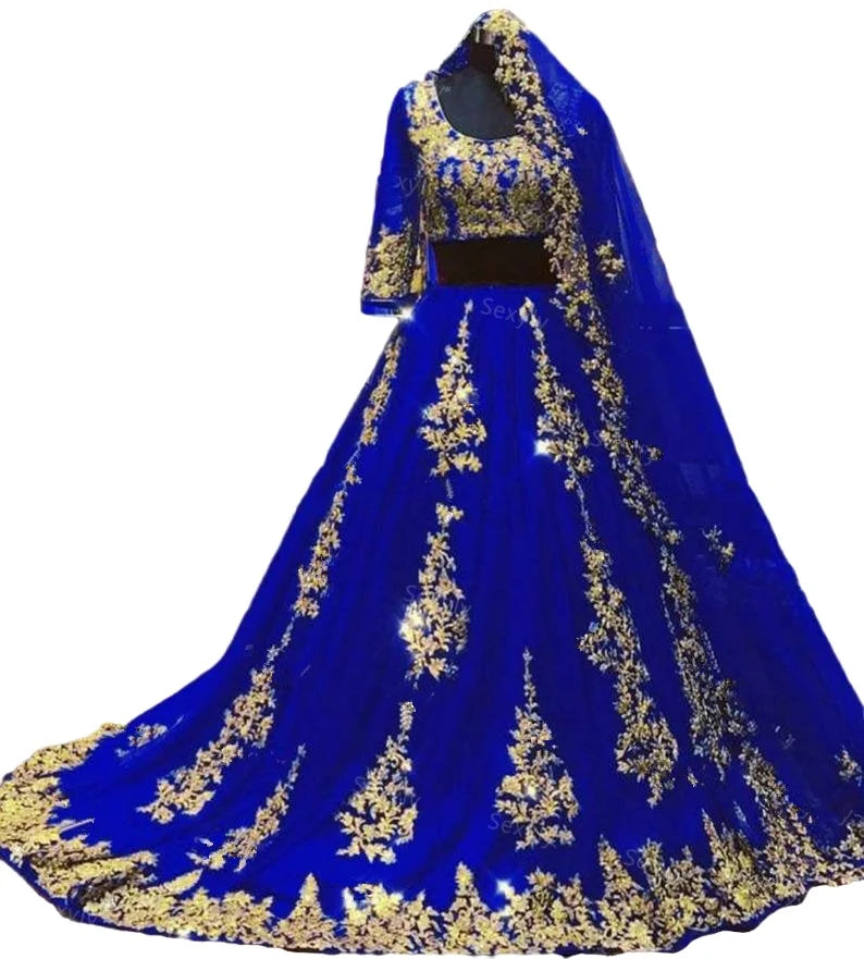 Floral Embellished Bridal Lehenga | Blouse & Dupatta Set | Braviixx