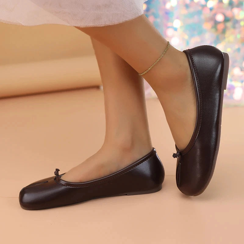 2026 All-Season New Women's Gentle Flat Sole Flats - Bowknot Comfortable Mom Shoes, Multiple Options Available Casual Shoes