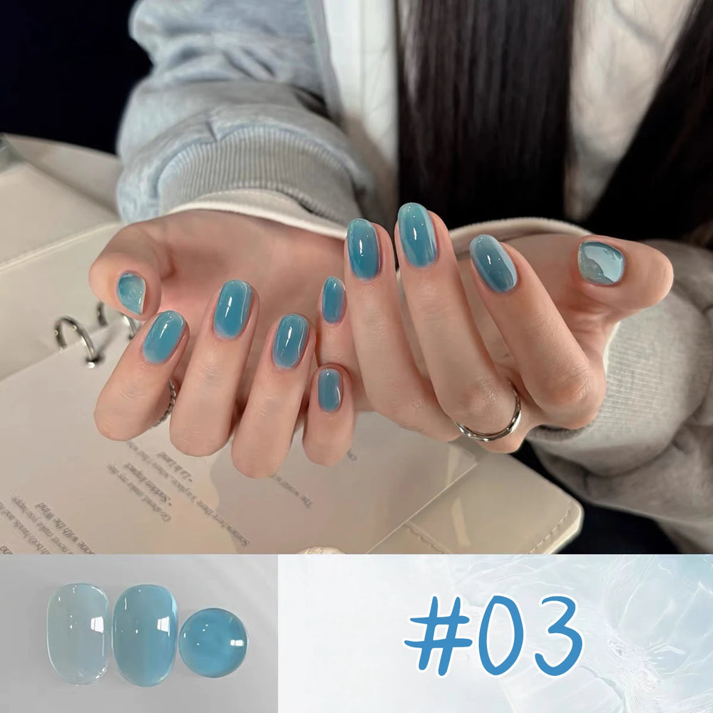 Sea Blue Series UV/LED Gel Nail Polish | 13 Color Sets | Braviixx