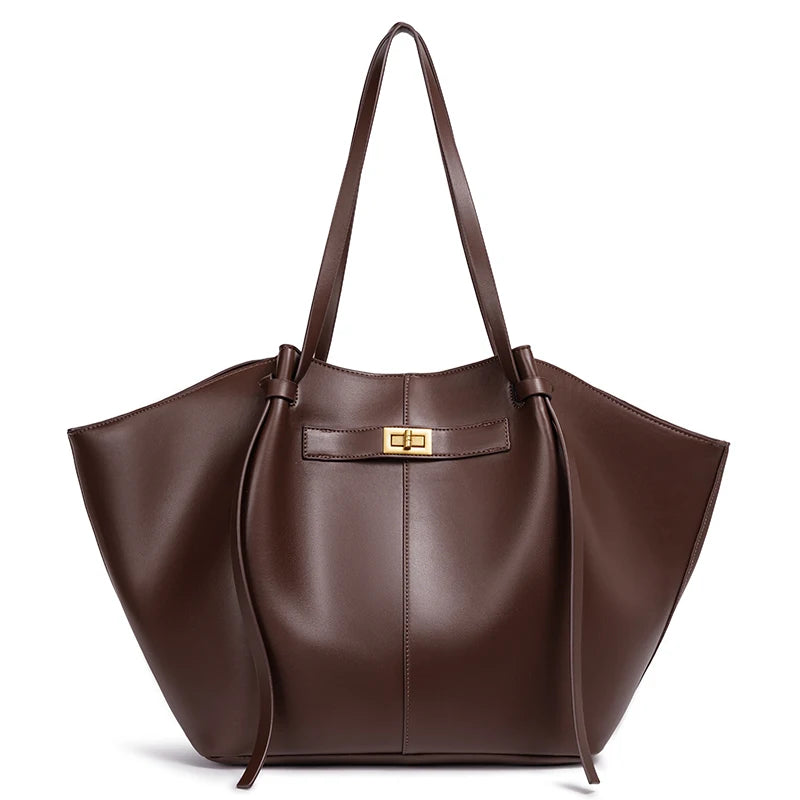 Wing-Shaped Tote Bag | Oversized PU | Braviixx