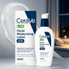 CeraVe PM Facial Moisturizing Lotion with Hyaluronic Acid & Niacinamide,Ultra-Lightweight,Oil-Free Moisturizer for Face,3 Ounce