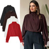 Women's 2026 New Perspective Shirts Tops Fashion Loose Long-Sleeved Elegant Spring Blouses Chic Youth Street Travel Blouses Tops