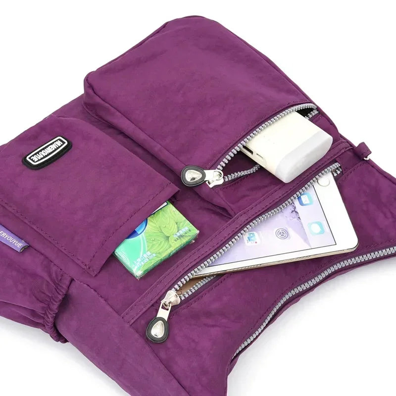 Multi-Pocket Crossbody Bag | Nylon | Braviixx