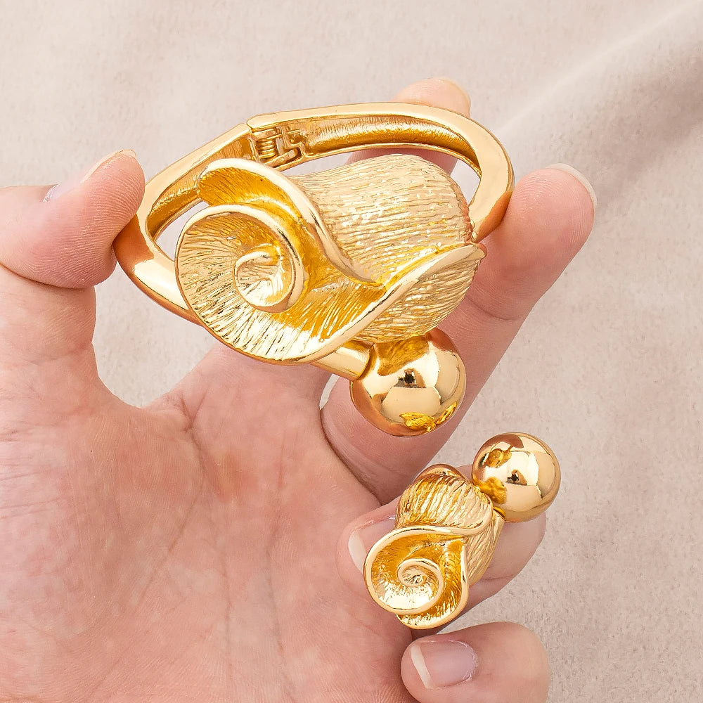 Flower Bracelet & Ring Set | Braviixx