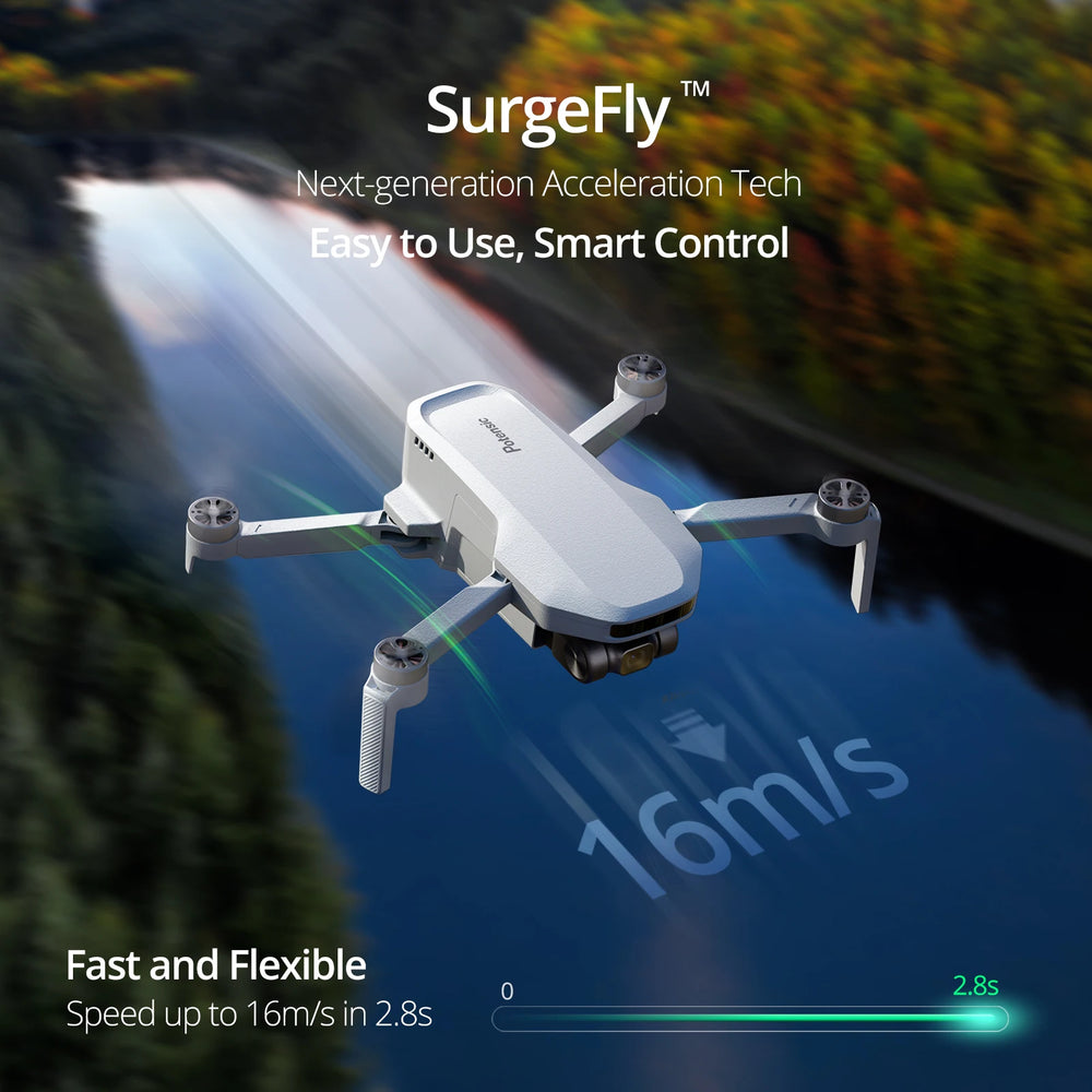 4K GPS Camera Drone with 2 Batteries | Foldable Brushless Quadcopter | Braviixx