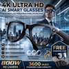 800W AI Camera Smart Glasses with Translation & Bluetooth Calling | Braviixx