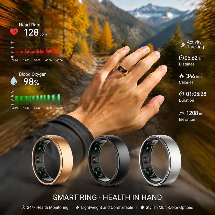 Steel Smart Ring with Activity & Sleep Tracking | Braviixx