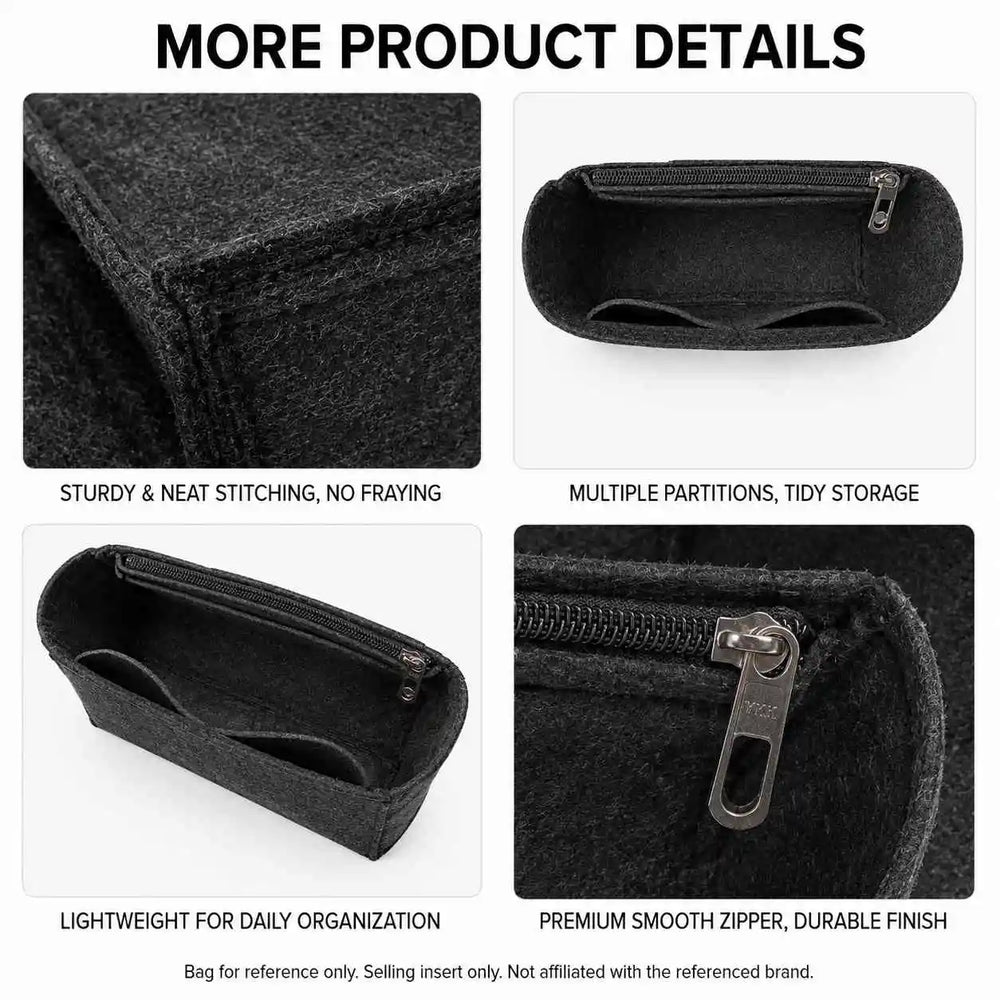 Handbag Organizer Insert | Zip Pocket & Two Sizes | Braviixx
