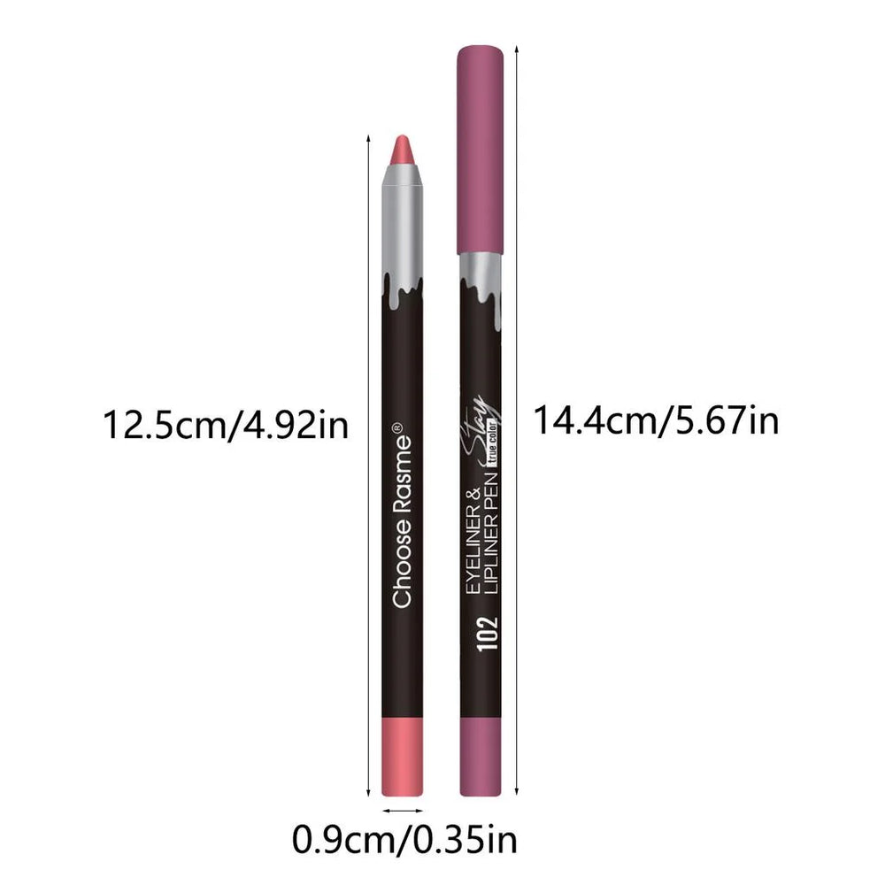 12-Color Matte Lip Liner Set | Lip Pencil Gift Set | Braviixx