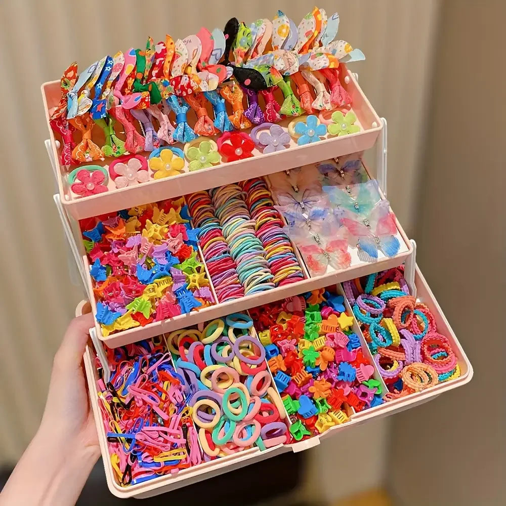 555-Piece Girls' Butterfly Hair Accessories Set | Braviixx