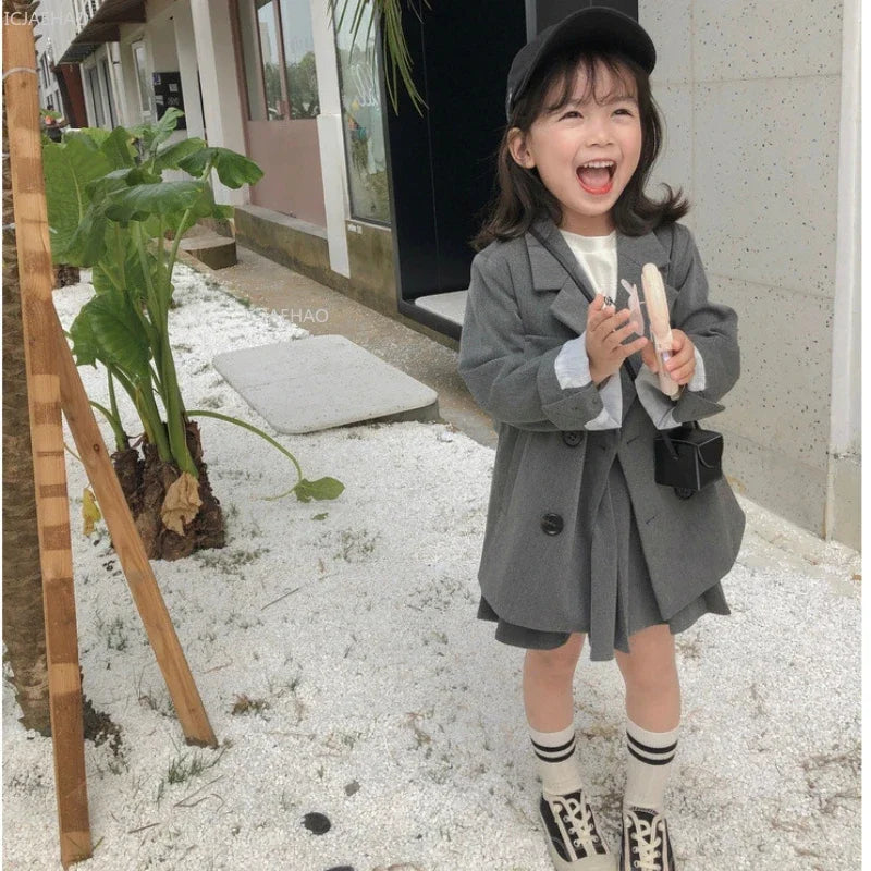 Kids’ Double-Breasted Formal Blazer | Braviixx