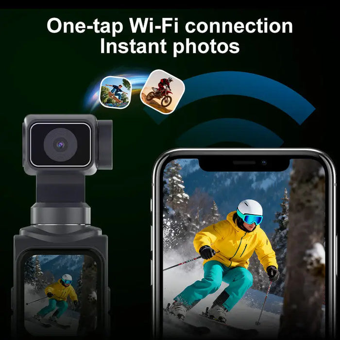 4K Pocket Gimbal Camera | Wi-Fi & Face Tracking | Braviixx