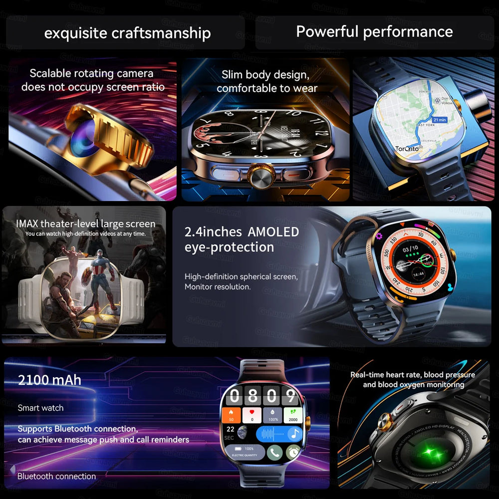 4G SIM Smartwatch | Rotating Camera, GPS & Wi-Fi | Braviixx