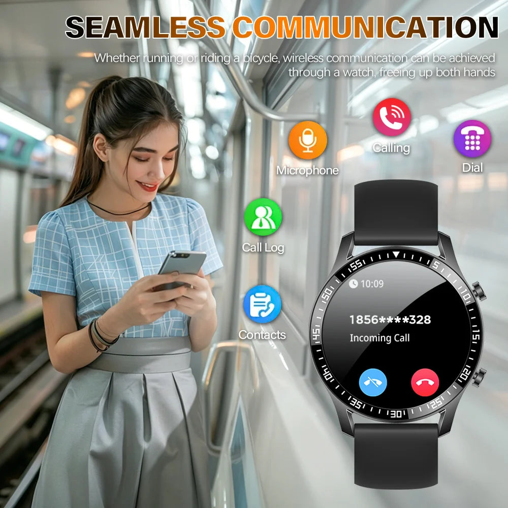 Round Smartwatch | Activity Tracking & Remote Camera Control | Braviixx