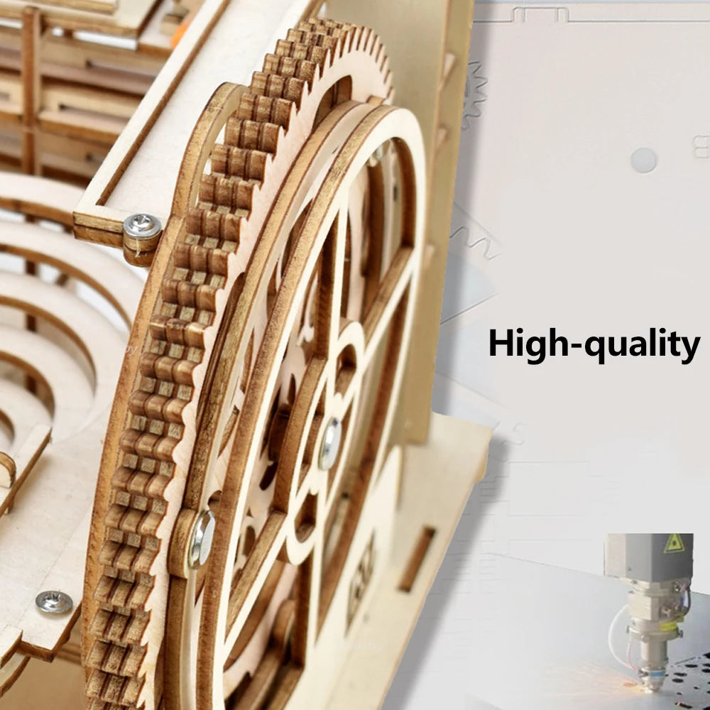 3D Wooden Marble Run Puzzle Kit | Braviixx