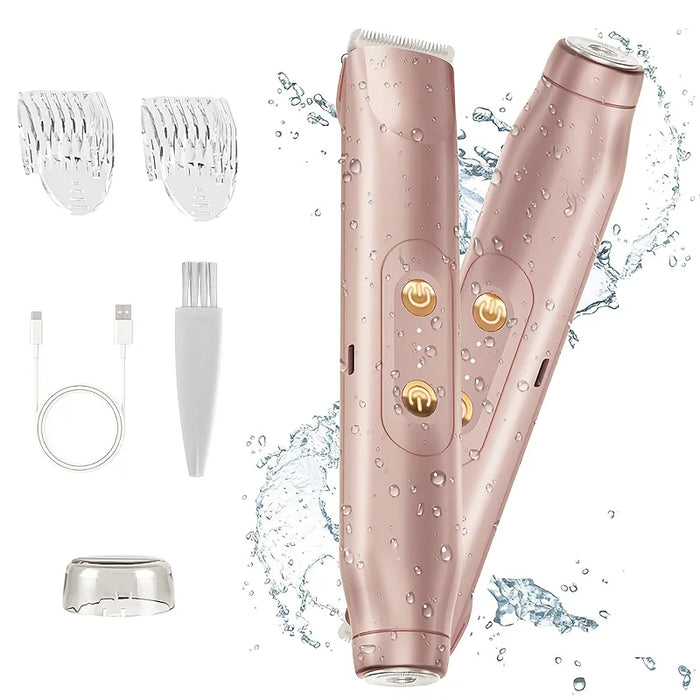 2-in-1 Women's Electric Shaver | Dual-Ended Face & Body Trimmer | Braviixx