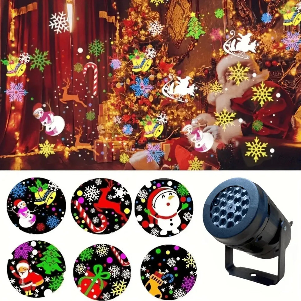 Christmas LED Projector Light | Colourful Holiday Patterns | Braviixx