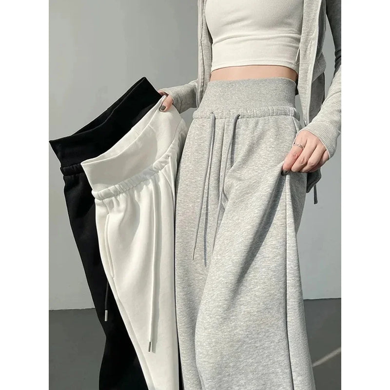 Women's High-Waist Wide-Leg Pants | Drawstring Waist & Pockets | Braviixx