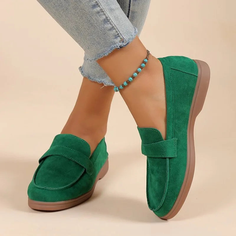 Matte-Finish Loafers | Front Band & Slip-On Design | Braviixx