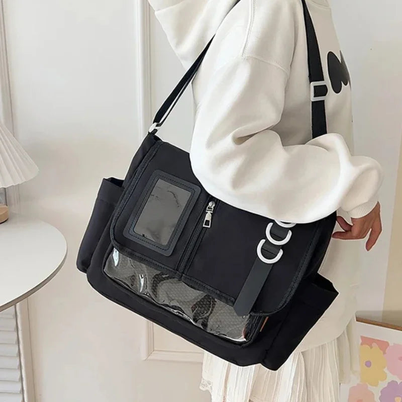 Ita Display Crossbody Bag | Clear Window & Adjustable Strap | Braviixx