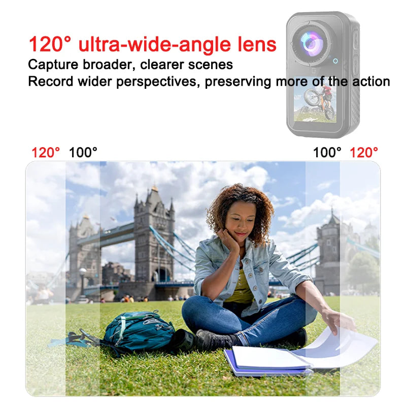 Magnetic Pocket Action Camera | Dual Screens & Mounting Kit | Braviixx