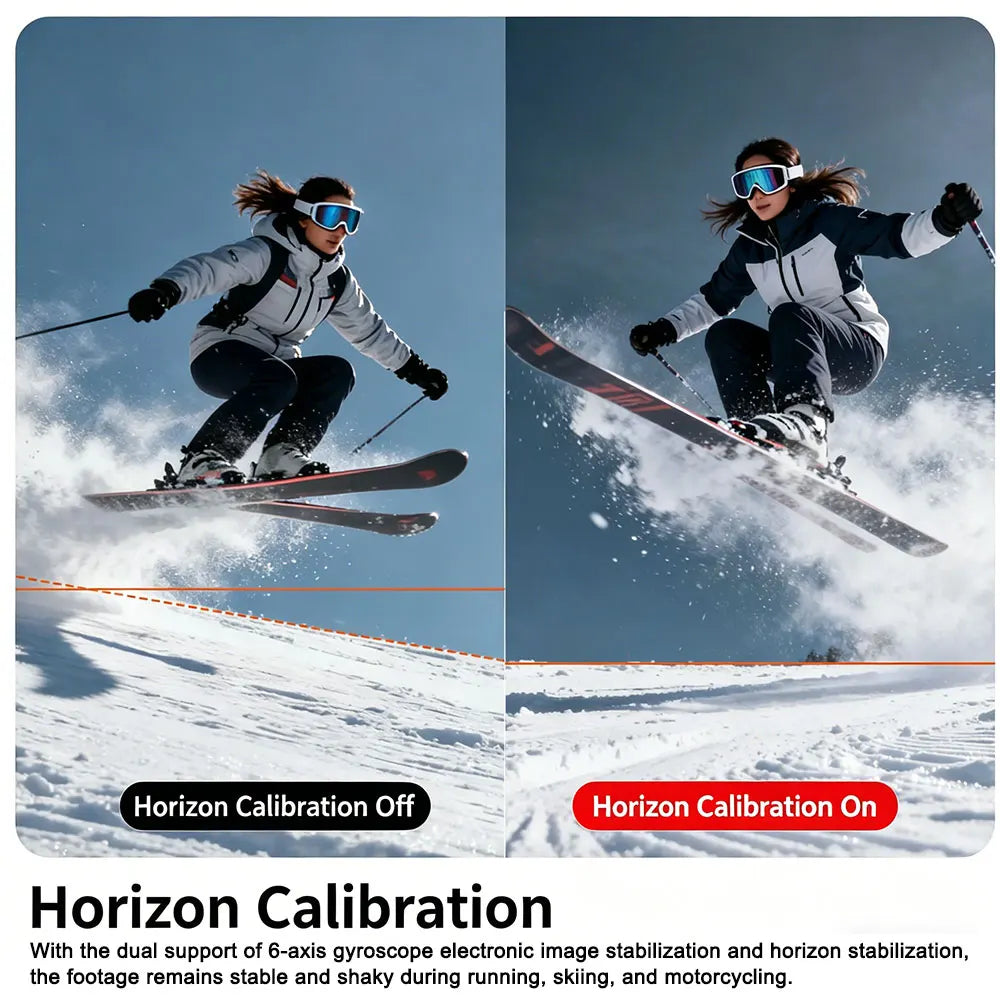 Dual-Screen Action Camera | Wi-Fi & 6-Axis Stabilization | Braviixx