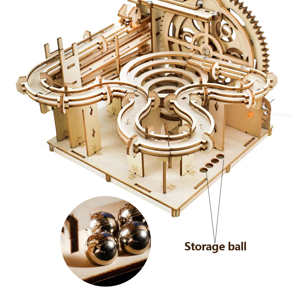 3D Wooden Marble Run Puzzle Kit | Braviixx