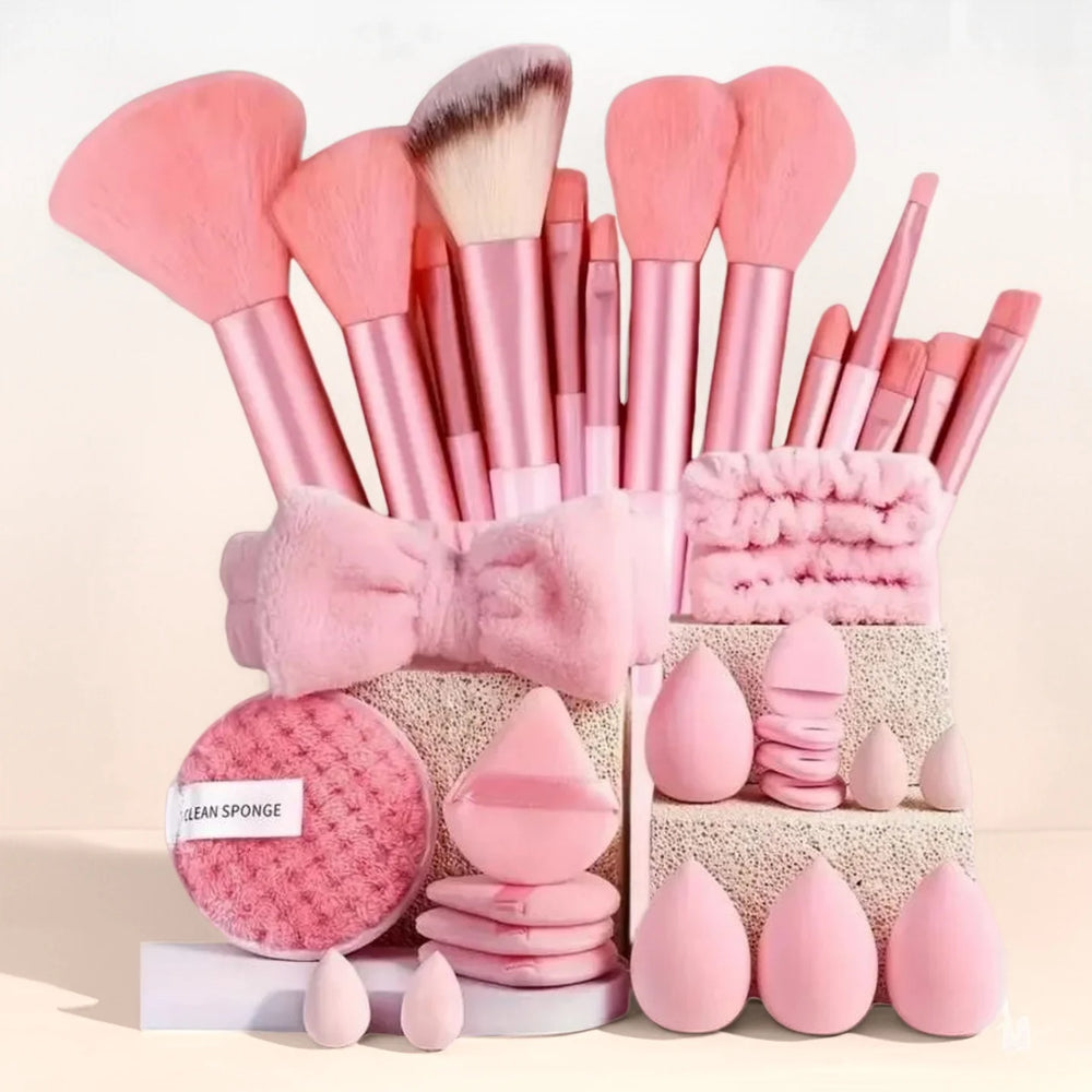 Makeup Brush & Beauty Tool Set | 4–33 Piece Bundles | Braviixx