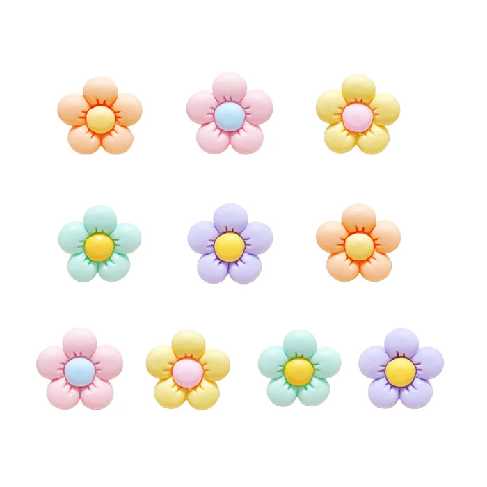 10pcs Set Shoes Decoration For Crocs Three-dimensional Flowers Shoes for Women DIY Shoe Accessories