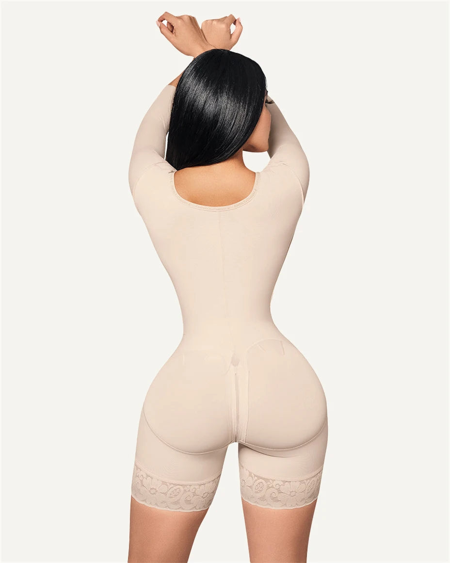 Colombian Faja Sleeved Bodysuit | Medium Control | Braviixx
