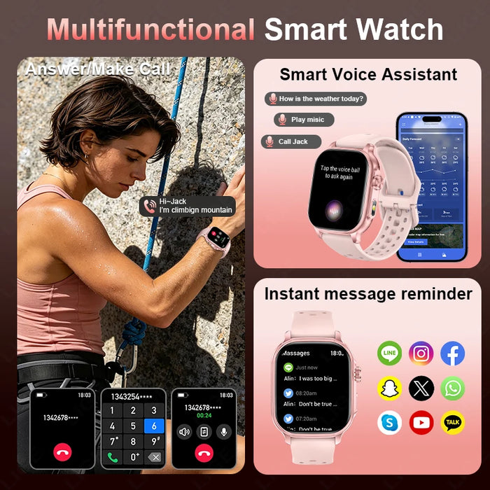 2.01" Outdoor Smart Watch with 1400mAh Battery & Bluetooth Calling | Braviixx
