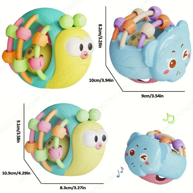 Animal Baby Grasp & Rattle Ball | Braviixx