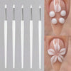 5-Piece Silicone Nail Art Brush Set | Dotting & Gel Design Tools | Braviixx