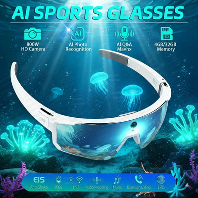 Camera Smart Glasses with Bluetooth Audio | Braviixx