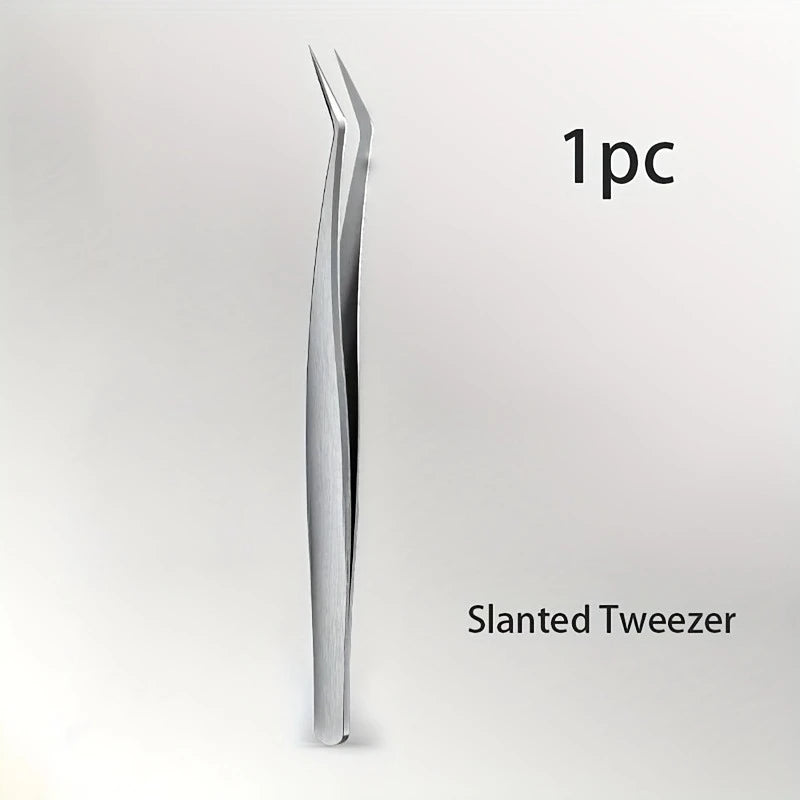 Stainless Steel Fine-Tip Precision Tweezers | Eyebrow Shaping · Hair Removal · Blackhead Extraction | Braviixx