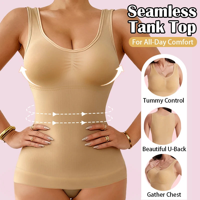 Women's Padded-Bra Shapewear Cami | Braviixx