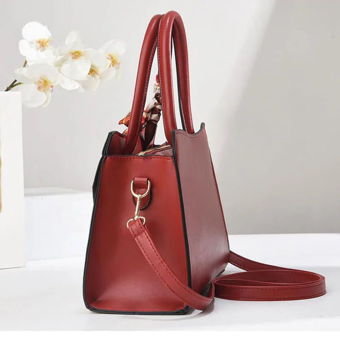 Women's Faux Suede Square Shoulder Crossbody Bag