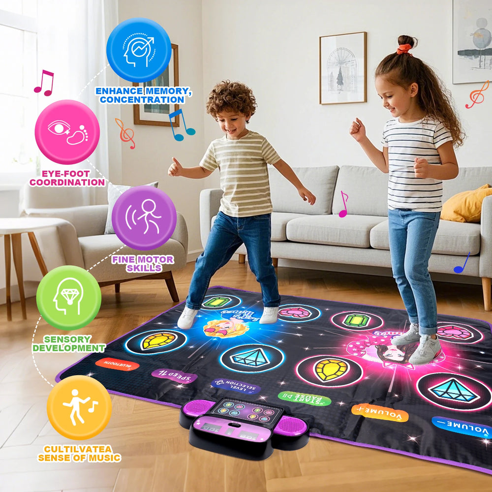 Electronic Dance Mat | Dual-Player Music Game | Braviixx