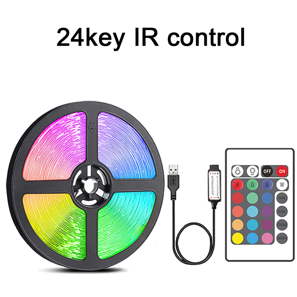 RGB USB LED Strip Lights | 24-Key or 44-Key Remote | Braviixx