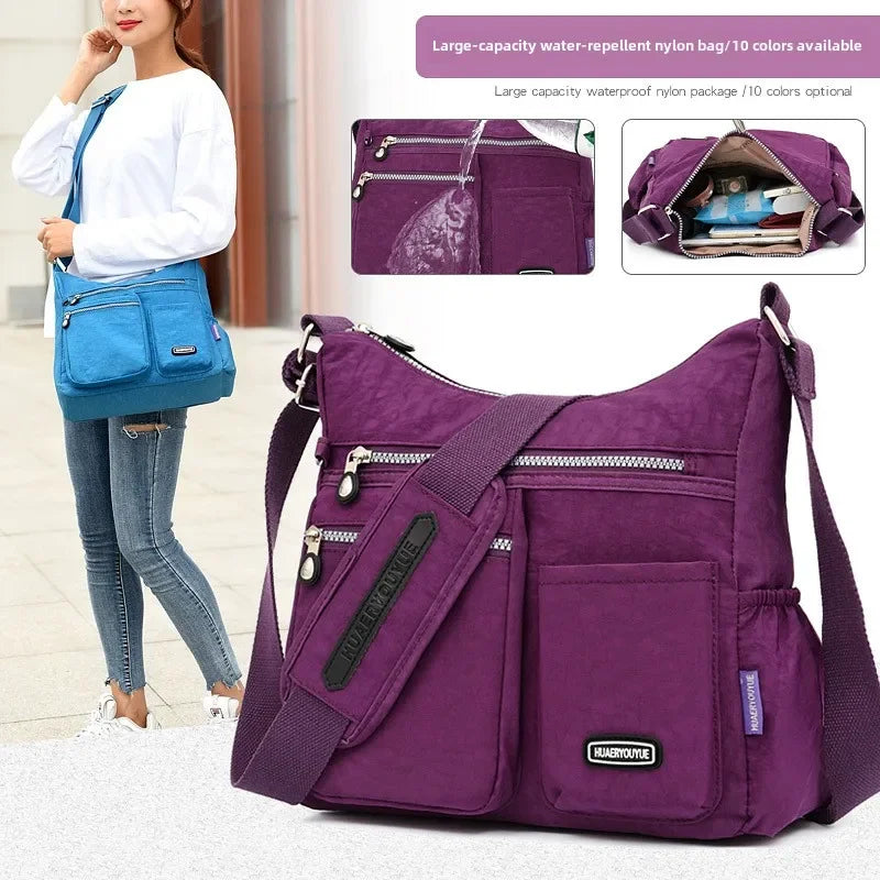 Multi-Pocket Crossbody Bag | Nylon | Braviixx